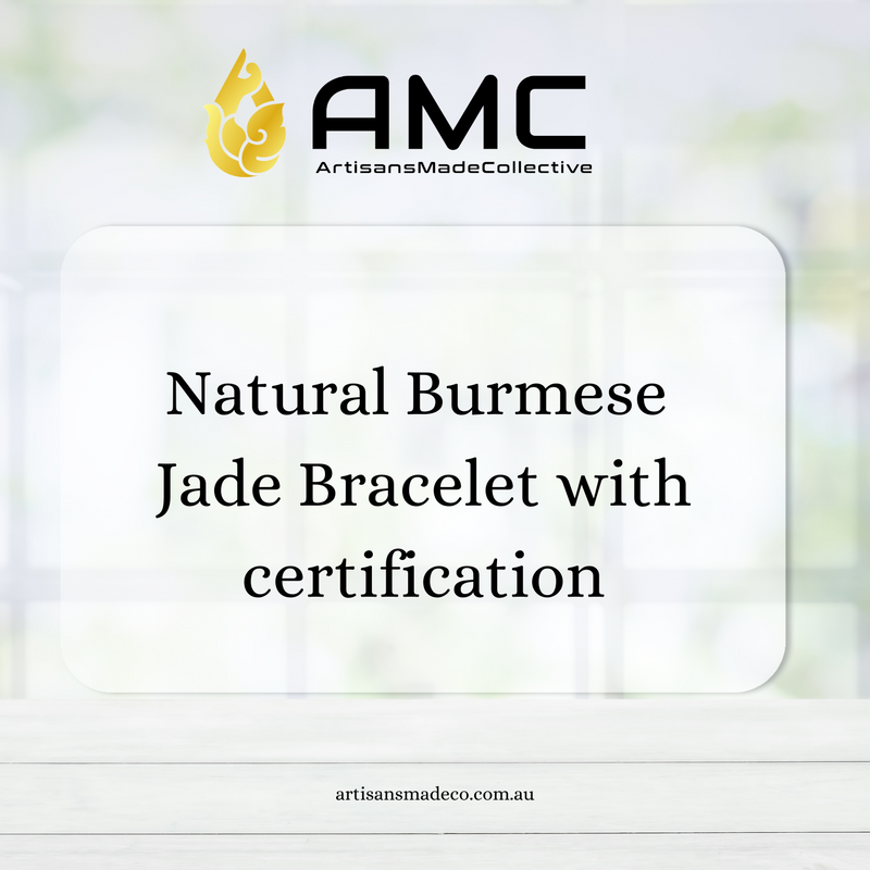 Natural Burmese Jade Bracelet with certification