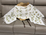 Handwoven Eco Print 100% Cotton Shawl - Limited Edition, Sustainable, Comfortable, Luxurious and Handmade Style L42
