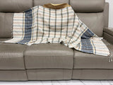 Handwoven Natural Dyed 100% Cotton Shawl (28x72) In - Limited Edition, Sustainable, Comfortable and Luxurious, Style 28